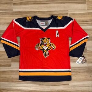 NWT CCM Vintage Florida Panthers Aaron Ekblad #5 Jersey Red Alternate Captain A